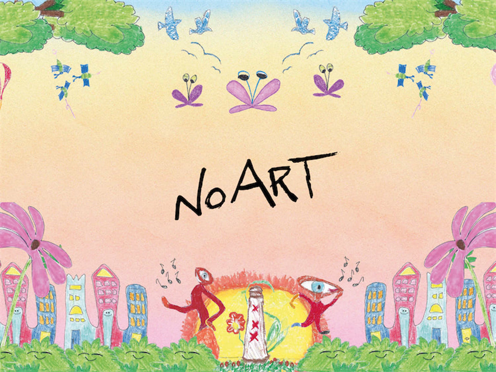 No Art Music & Festival — hand-drawn festival artwork